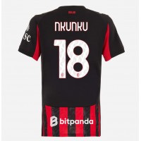 Stroje piłkarskie AC Milan Christopher Nkunku #18 Koszulka Podstawowej dla damskie 2025-26 Krótki Rękaw